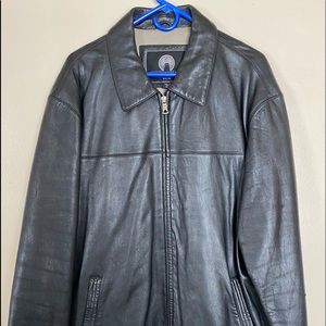 Leather coat